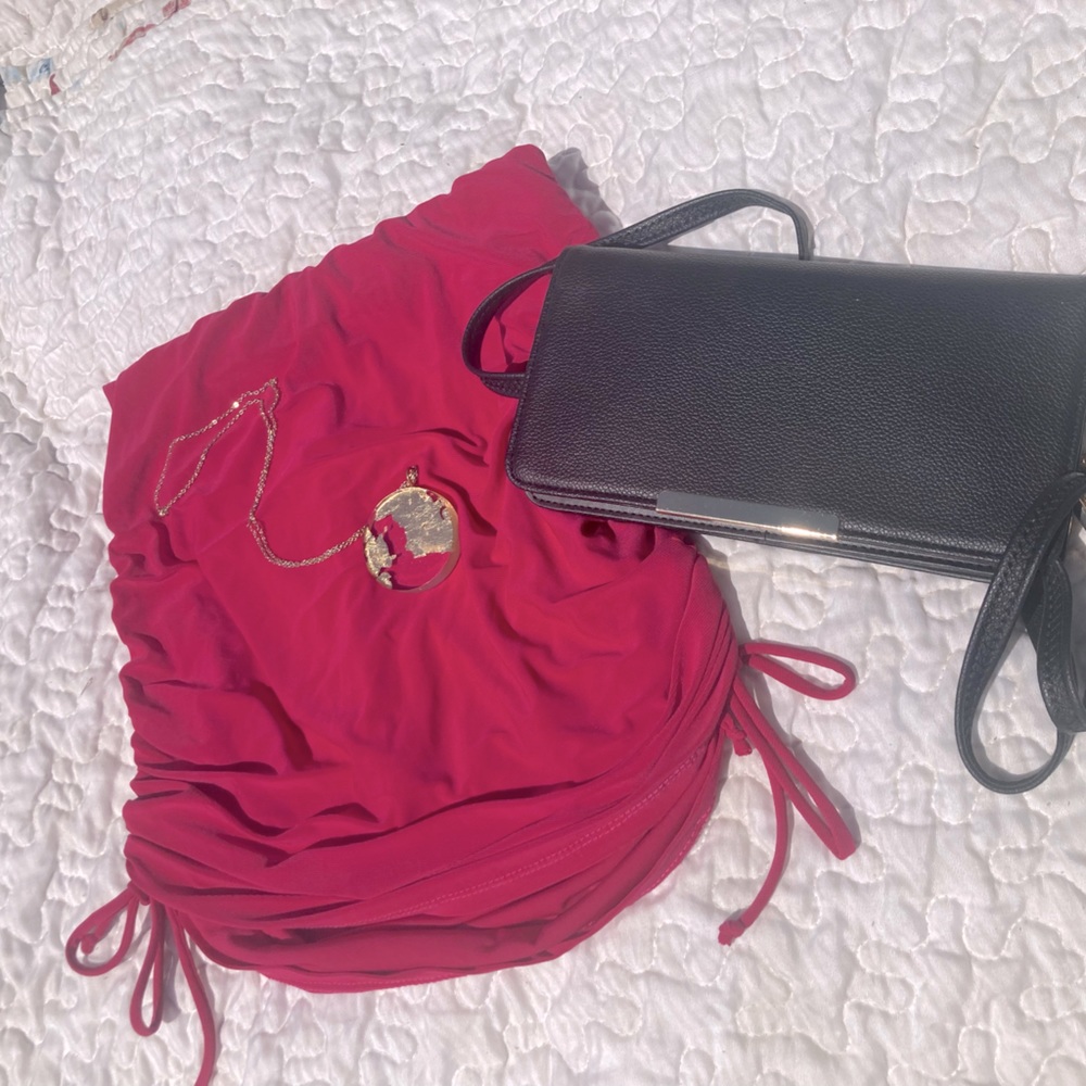 Fuchsia Ruched Skort